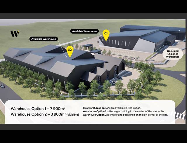 3,900M² WAREHOUSE TO LET IN KLAPMUTS